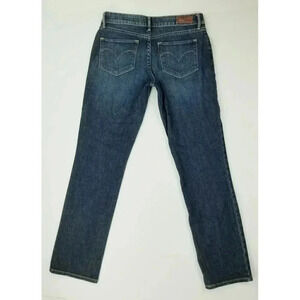 Levi's Size 28X30 Bold Curve Women's Straight Leg Blue Denim 5 Pocket Jeans